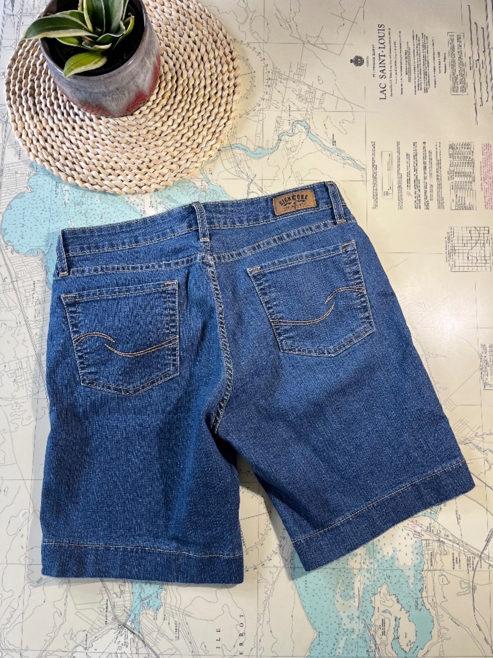 Levi's Signature Misses Jean Shorts 14